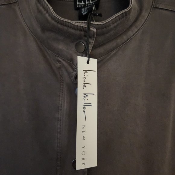 Nolan Miller NY Women’s Zip Front Stand Collar Front Pockets Jacket Olive Grn XL - Picture 2 of 14